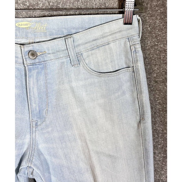 Old Navy The Flirt Cuffed Bermuda Jean Shorts Womens Size 8 Light Wash Blue - Picture 5 of 15